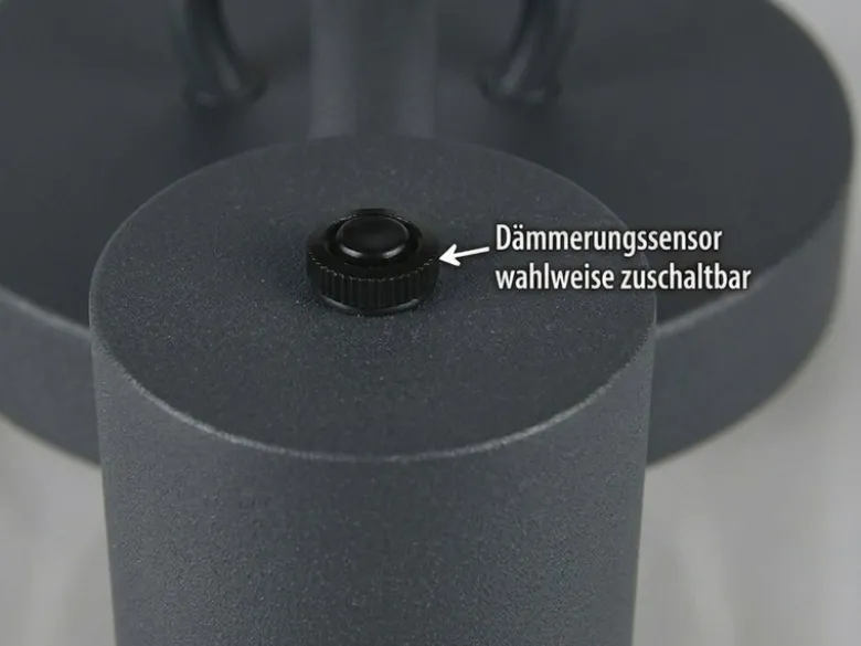 LED Straßenlaterne im Landhausstil, 3-flammig Anthrazit, Höhe 240cm