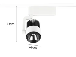 LED Strahler RADIATOR Weiß für DUOline 2-Phasen Schienensystem