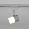 LED Strahler ROUBAIX Silber eckig für DUOline 2-Phasen Schienensystem