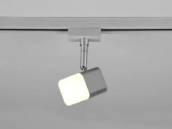 LED Strahler ROUBAIX Silber eckig für DUOline 2-Phasen Schienensystem