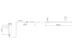LED Streifen NEON mit Fernbedienung, RGB Farbwechsel & Dimmer - 3 Meter