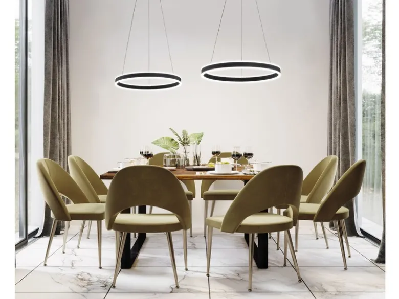 LED Tageslicht Pendelleuchte SIRKO mit Fernbedienung dimmbar, Ø 60cm
