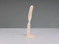 LED Tischlampe GINKO, Metall Beige, Höhe 40,5cm