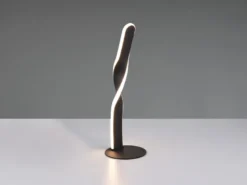LED Tischlampe GINKO, Metall Schwarz, Höhe 40,5cm