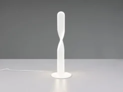 LED Tischlampe GINKO, Metall Weiß, Höhe 40,5cm
