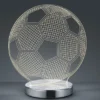LED Tischleuchte BALL 3D Fußball Lichtfarbe einstellbar Höhe 22cm
