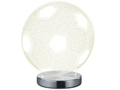 LED Tischleuchte BALL 3D Fußball Lichtfarbe einstellbar Höhe 22cm