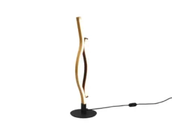 LED Tischleuchte BLAZE Lichtfarbe einstellbar dimmbar Schwarz Gold, Höhe 48cm