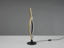 LED Tischleuchte BLAZE Lichtfarbe einstellbar dimmbar Schwarz Gold, Höhe 48cm