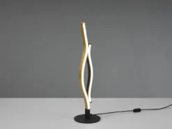 LED Tischleuchte BLAZE Lichtfarbe einstellbar dimmbar Schwarz Gold, Höhe 48cm