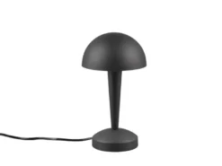 LED Tischleuchte CANARIA aus Metall mit Touchfunktion Schwarz Gold, Höhe 26cm