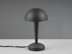 LED Tischleuchte CANARIA aus Metall mit Touchfunktion Schwarz Gold, Höhe 26cm