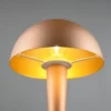 LED Tischleuchte CANARIA aus Metall mit Touchfunktion Coffee Gold, Höhe 26cm