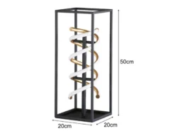LED Tischleuchte GIAN Schwarz Gold dimmbar, Höhe 50cm
