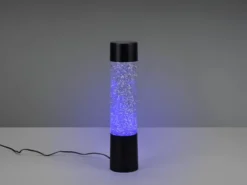 LED Tischleuchte GLITTER mit RGB Farbwechsel, Schwarz 34cm hoch