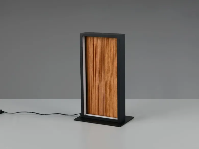 LED Tischleuchte KALEA aus Naturholz dimmbar, Höhe 30cm