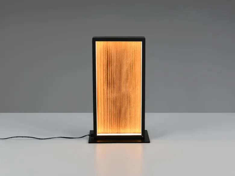 LED Tischleuchte KALEA aus Naturholz dimmbar, Höhe 30cm