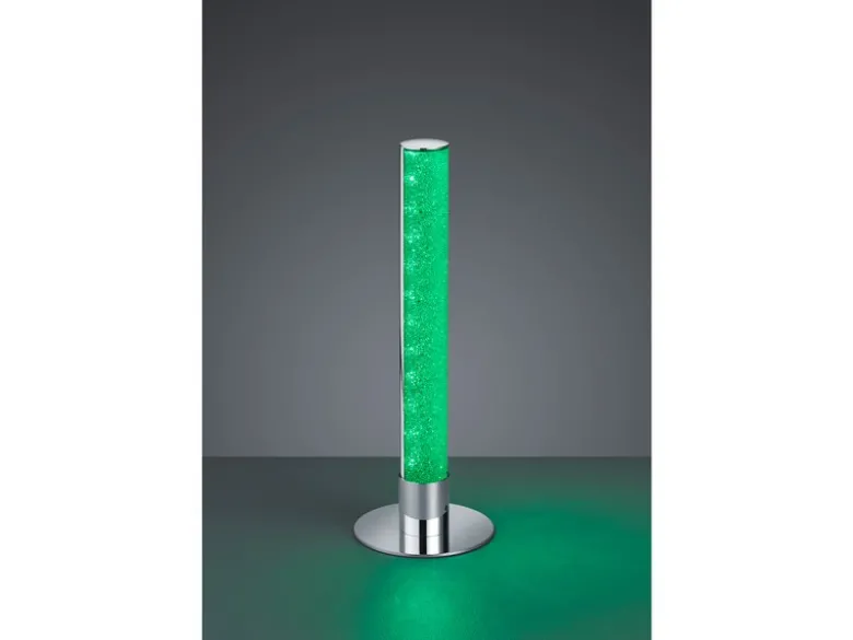 LED Tischleuchte LEIA Chrom dimmbar Fernbedienung Farbwechsel, Höhe 40cm