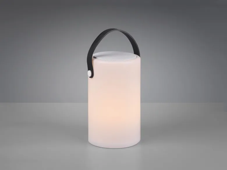 LED Tischleuchten 2er SET dimmbar mit Farbwechsler, Bluetooth Lautsprecher USB