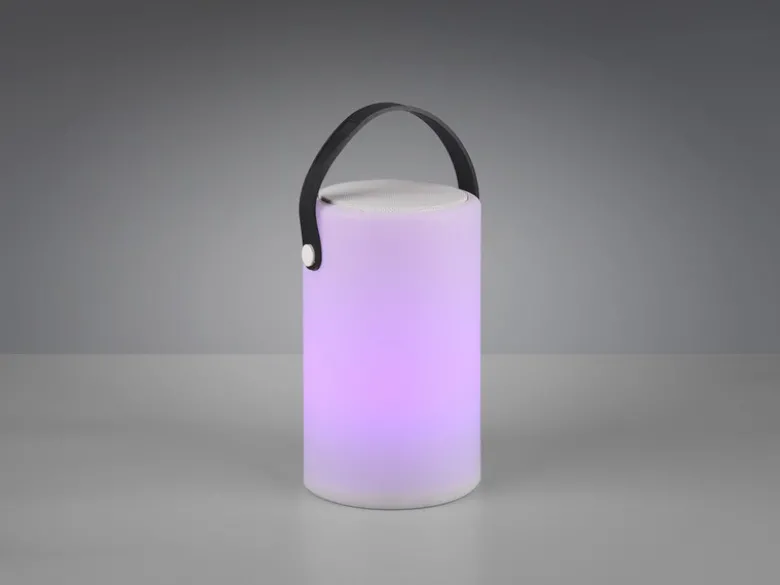 LED Tischleuchten 2er SET dimmbar mit Farbwechsler, Bluetooth Lautsprecher USB