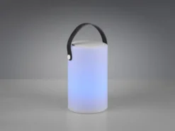 LED Tischleuchten 2er SET dimmbar mit Farbwechsler, Bluetooth Lautsprecher USB