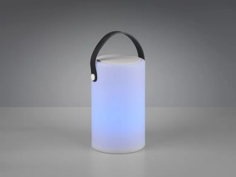 LED Tischleuchten 2er SET dimmbar mit Farbwechsler, Bluetooth Lautsprecher USB
