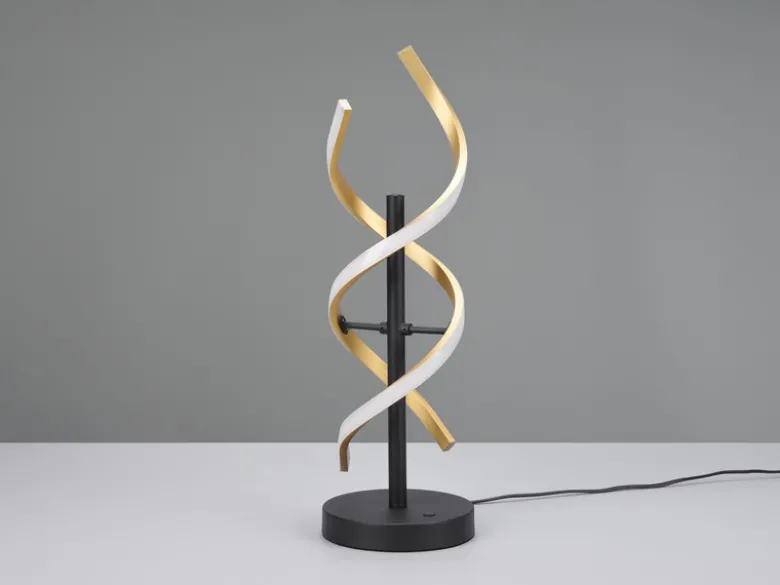 LED Tischleuchte SEQUENCE dimmbar Messing, Höhe 48cm