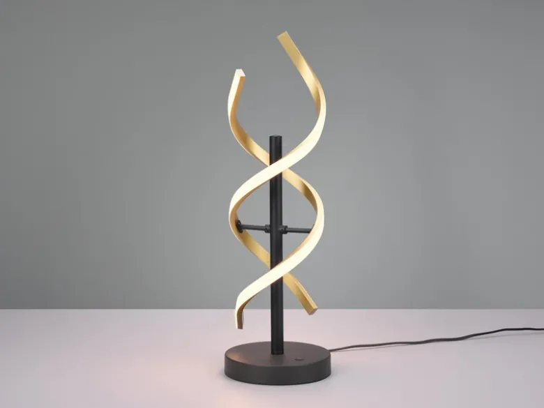 LED Tischleuchte SEQUENCE dimmbar Messing, Höhe 48cm