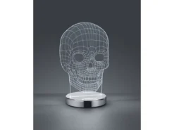 LED Tischleuchte SKULL 3D Totenkopf Lichtfarbe einstellbar, Höhe 21cm