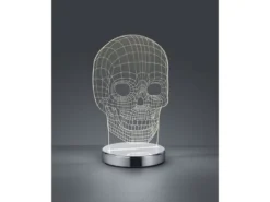 LED Tischleuchte SKULL 3D Totenkopf Lichtfarbe einstellbar, Höhe 21cm