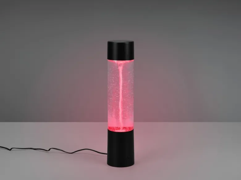 LED Tischleuchte TORNADO RGB Farbwechsel, Schwarz 34cm hoch