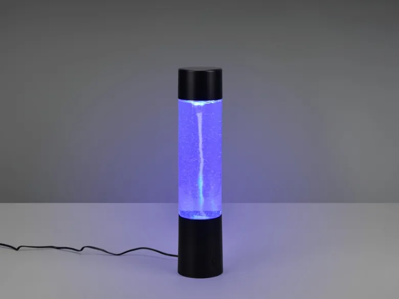 LED Tischleuchte TORNADO RGB Farbwechsel, Schwarz 34cm hoch