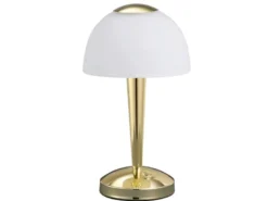 LED Tischleuchte VENTURA Messing 3-fach dimmbar, Höhe 29cm