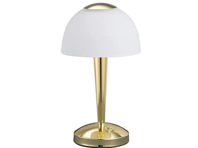 LED Tischleuchte VENTURA Messing 3-fach dimmbar, Höhe 29cm