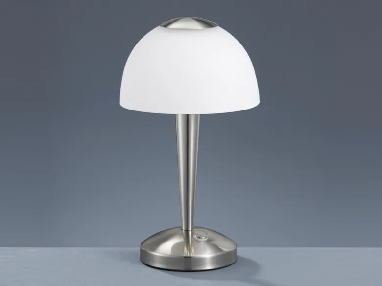 LED Tischleuchte VENTURA Silber 3-fach dimmbar, Höhe 29cm