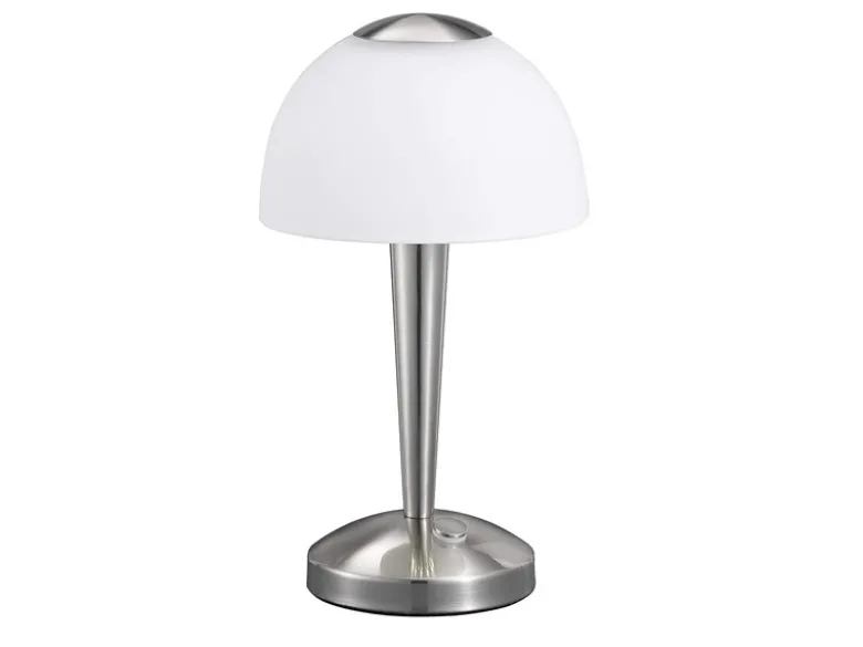 LED Tischleuchte VENTURA Silber 3-fach dimmbar, Höhe 29cm