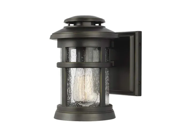 LED Ultra Wetter & Salzluft resistente Außen Laterne, Bronze Höhe 23cm