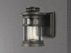 LED Ultra Wetter & Salzluft resistente Außen Laterne, Bronze Höhe 23cm