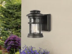 LED Ultra Wetter & Salzluft resistente Außen Laterne, Bronze Höhe 23cm