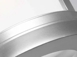 LED Ultra Wetter & Salzluft resistente Außen Laterne, Silber Höhe 23cm