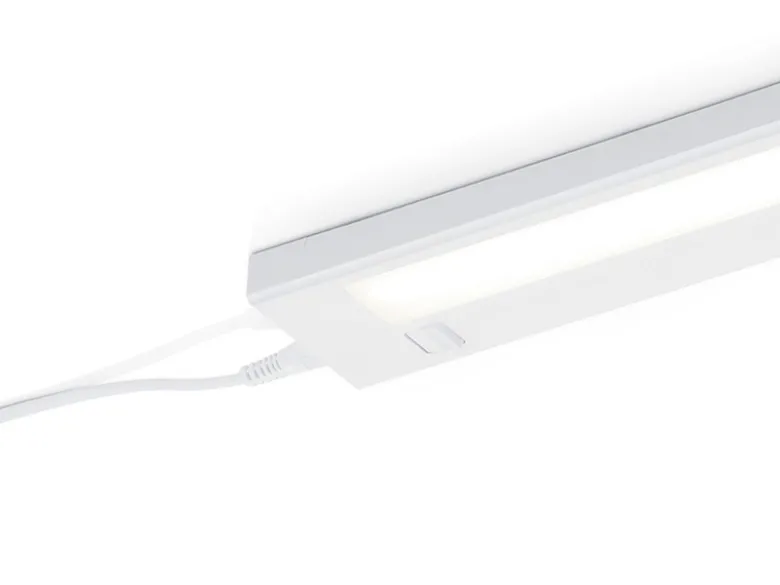LED Unterbauleuchte ALINO flach, Schalter & 230V Direktanschluss, Länge 55cm