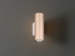 LED Up Down Wandleuchte Metall Coffee, Höhe 18cm