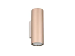 LED Up Down Wandleuchte Metall Coffee, Höhe 18cm