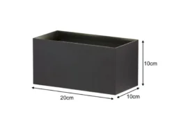 LED Updown Wandleuchte WALLO Schwarz für Innen & Außen, Breite 20cm