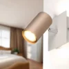LED Wand- & Deckenstrahler Metall Coffee / Hellgrau, Breite 12cm