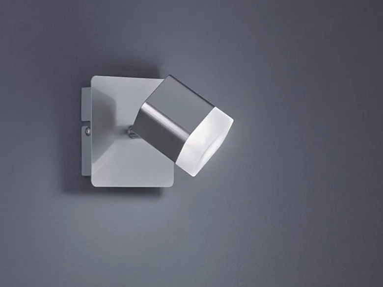 LED Wand- & Deckenstrahler ROUBAIX Silber matt, Breite 10cm