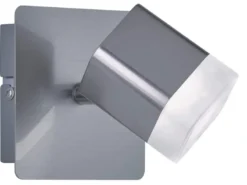 LED Wand- & Deckenstrahler ROUBAIX Silber matt, Breite 10cm