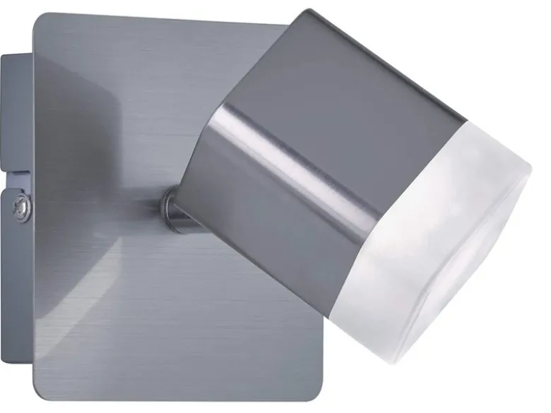 LED Wand- & Deckenstrahler ROUBAIX Silber matt, Breite 10cm
