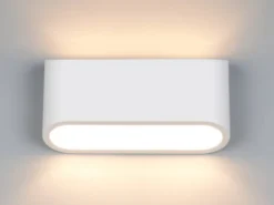 LED Wandleuchte aus Gips mit Up and Down Lichteffekt, Breite 23cm