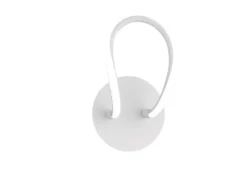 LED Wandleuchte BOLOGNA Metall Weiß matt 3 Stufen Dimmer, Höhe 26cm
